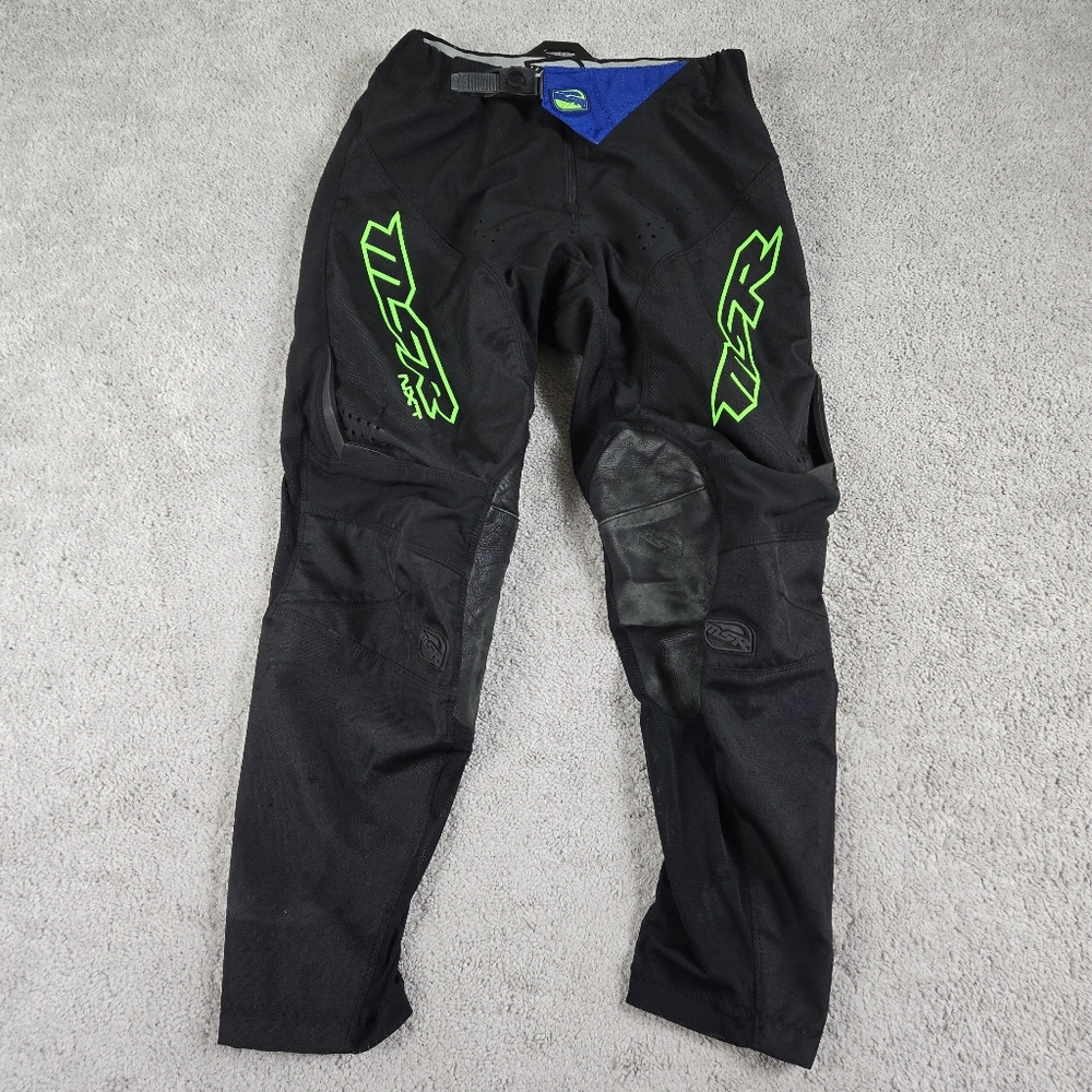 Men's Black and Green Riding Pants